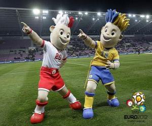 yapboz Slavek ve Slavko - uefa Euro 2012 -